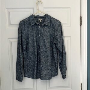 Women’s Blue Paisley Blouse